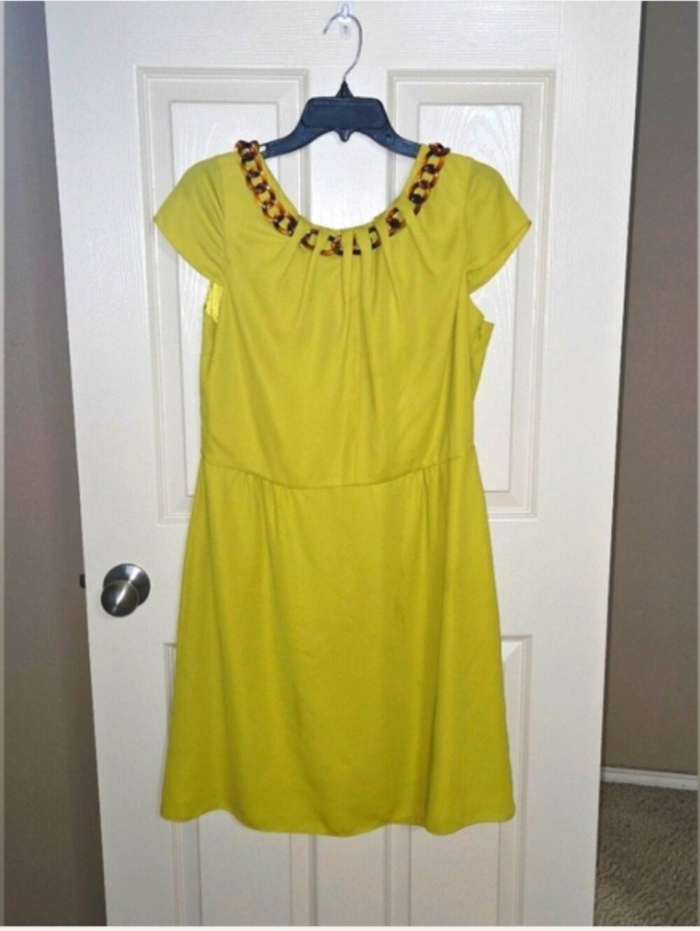 Antonio Melani Women's Dress In Yellow Mustard SZ 14